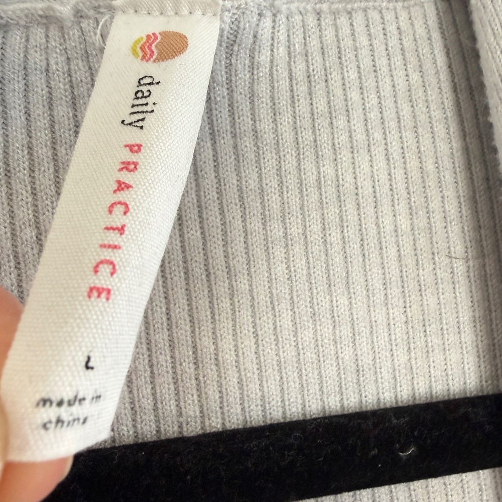 Daily Practice Anthropologie Ribbed Longline Duster Cardigan Large Quiet Luxury‎ - Picture 5 of 9